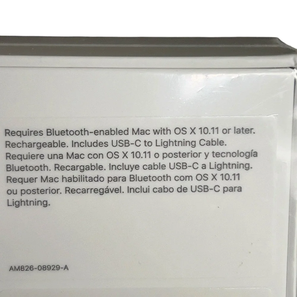 Apple Magic Mouse MK2E3AM/A Wireless Bluetooth Multi-Touch Mouse White Sealed